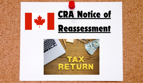 CRA Notice of Reassessment